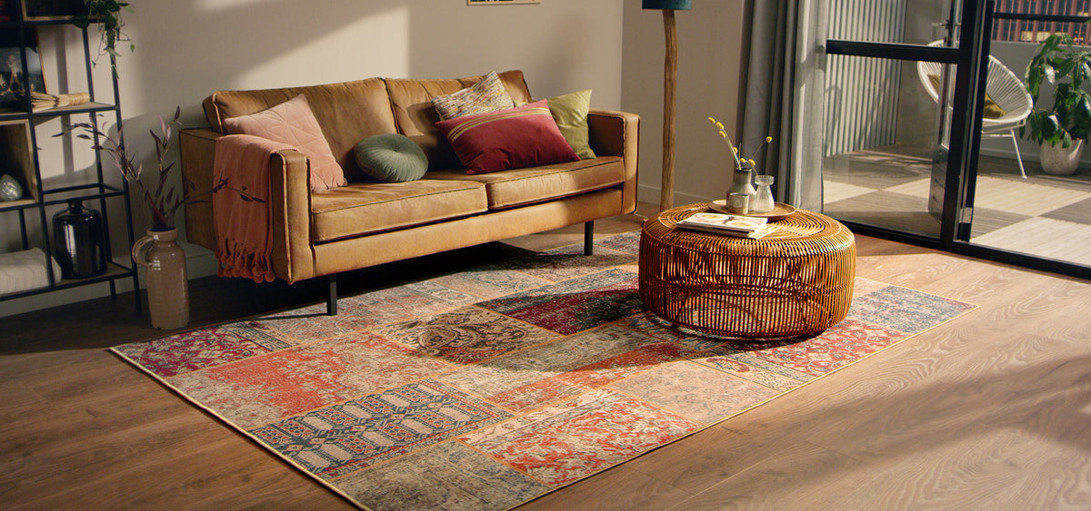 patchwork vloerkleed vintage