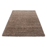 High-pile floor rug - Life Mokka