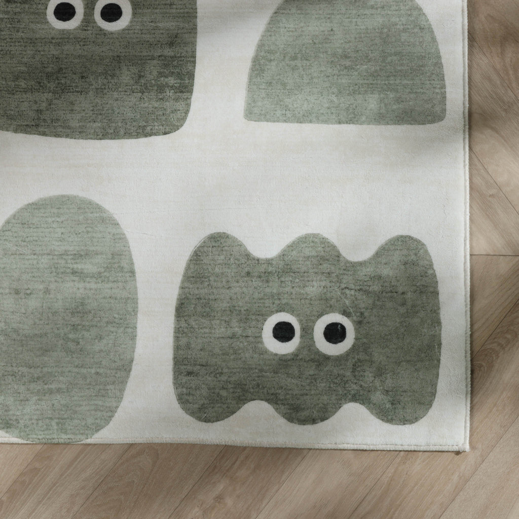 Children’s bedroom rug – Pip Shapes Green