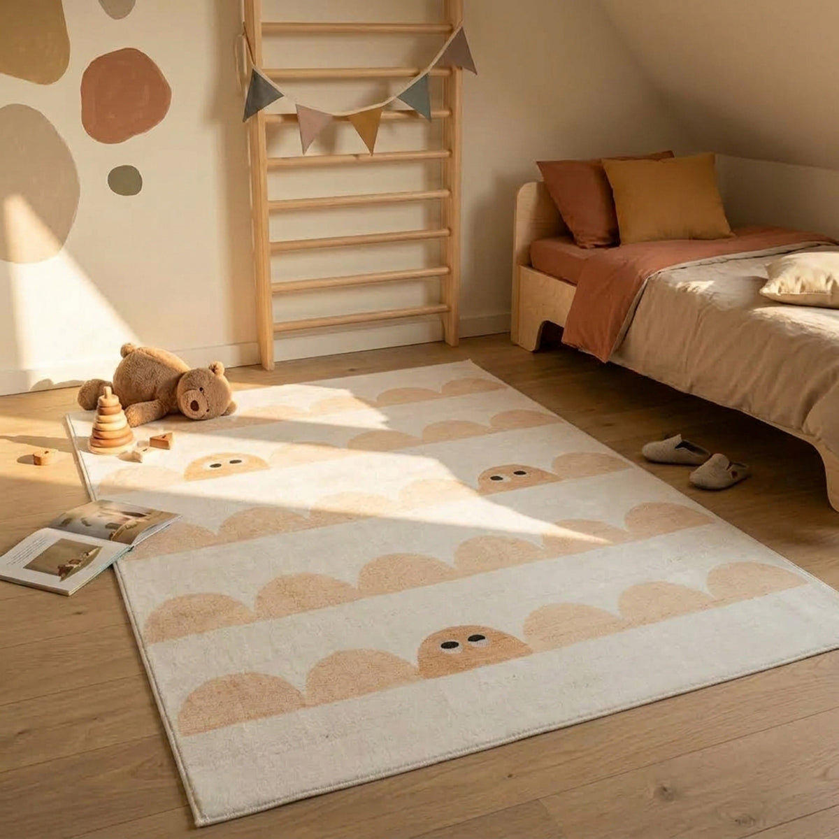 Children’s bedroom rug – Pip Stripes Beige