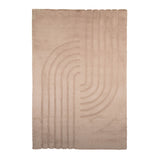 Soft High Pile Rug - Carvy Curves Taupe
