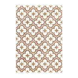 Geometric outdoor rug – Mosaic Clover Terracotta