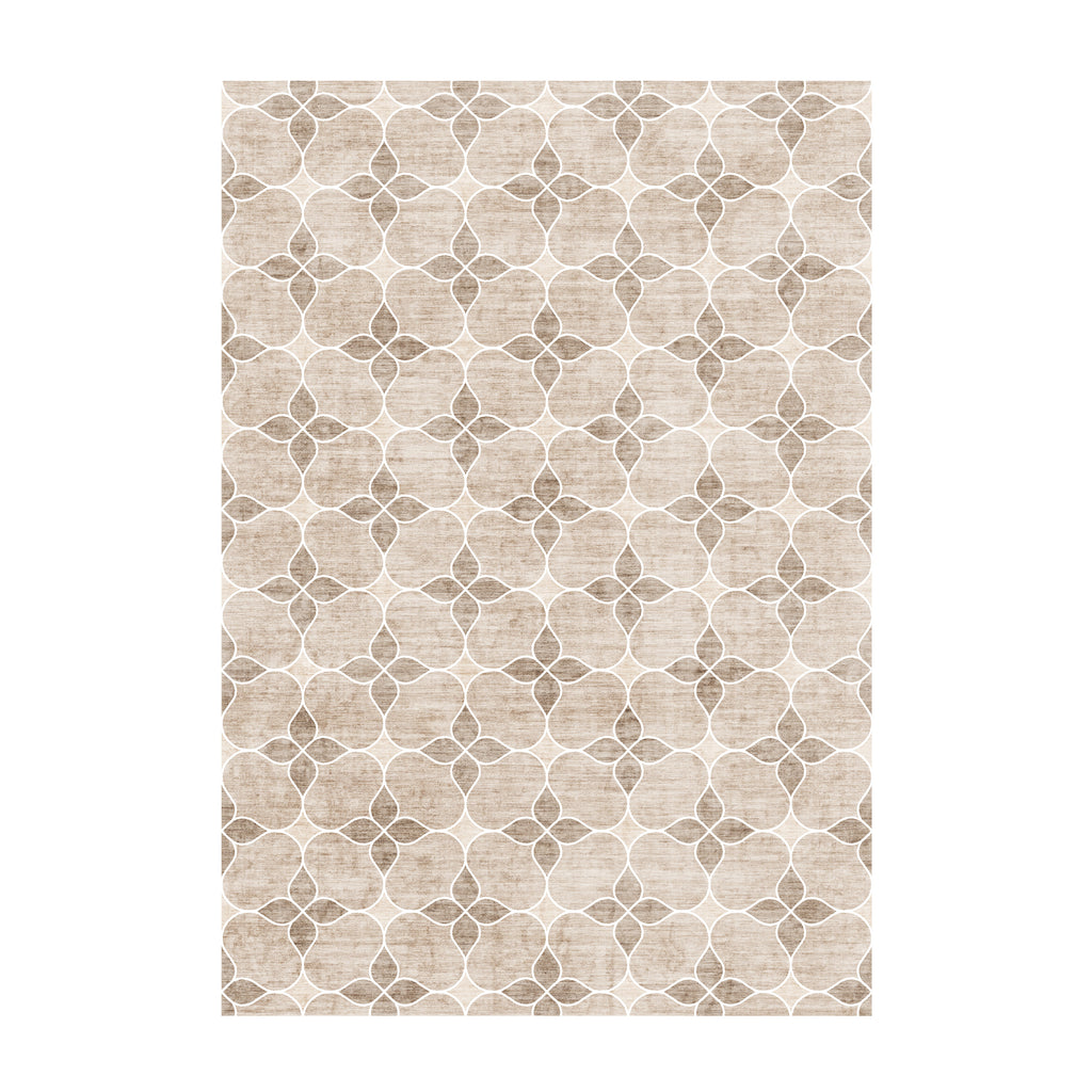 Geometric outdoor rug – Mosaic Dot Cream