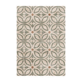 Geometric outdoor rug – Mosaic Petal Green
