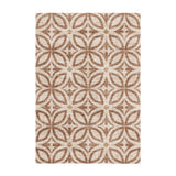 Geometric outdoor rug – Mosaic Petal Terracotta