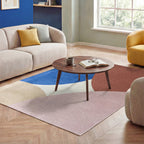 Geometric Rug – Swing Circles Blue/Pink