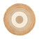 Round Jute Rug - Mirai Border White/Natural