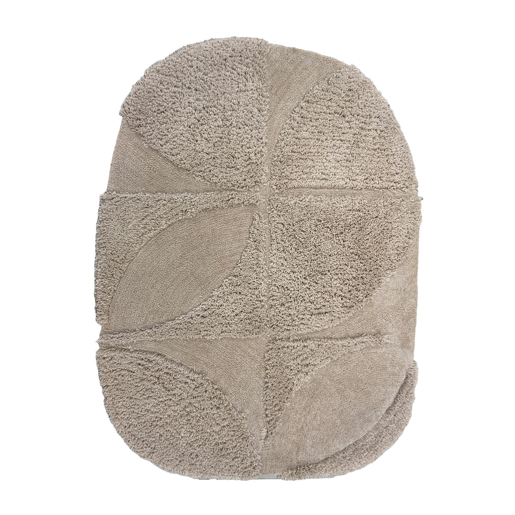 Organic rug - Odette Curves Taupe