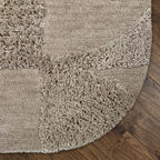 Organic rug - Odette Shapes Taupe