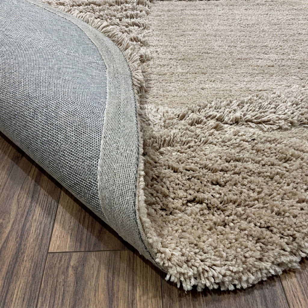 Organic rug - Odette Shapes Taupe