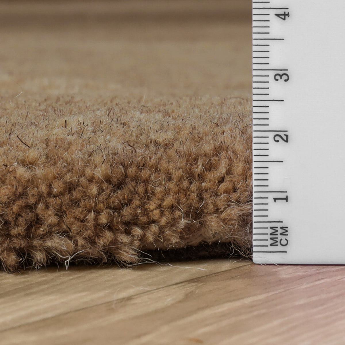 Organic rug - Isara Border Brown