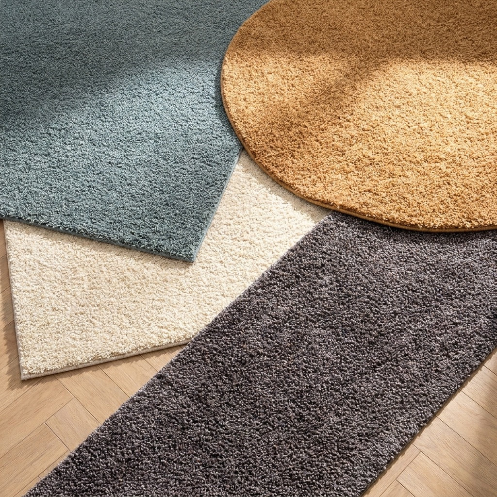 High Pile Rug - Solid Taupe
