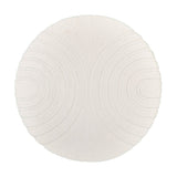 Round High Pile Rug - Carvy Arches Cream