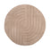 Round High Pile Rug - Carvy Curves Taupe