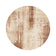 Round abstract rug - Rusty Brown