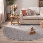 Jute Rug - Fair Round Grey