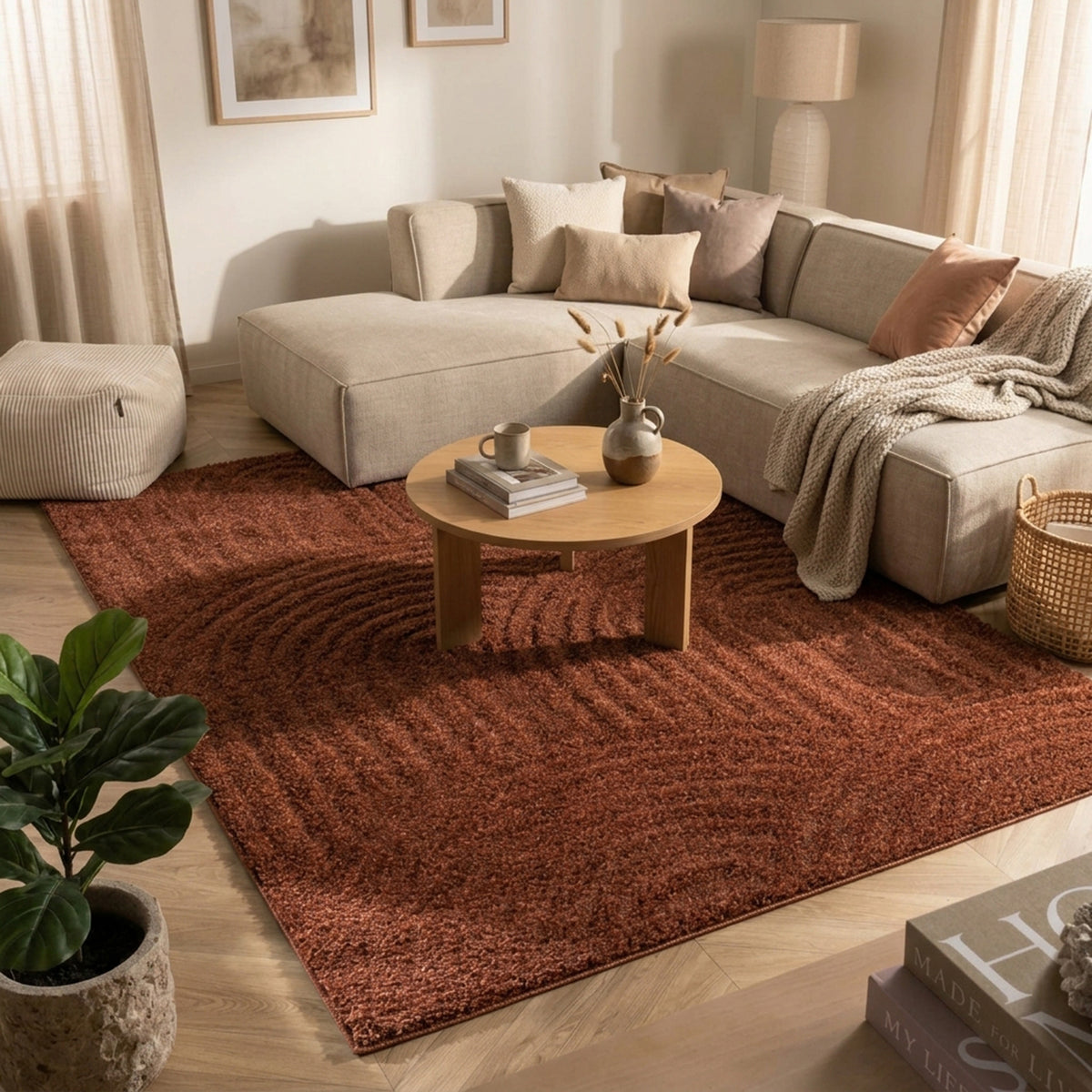 Scandinavian rug - Lova Arches Terra