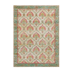 Vintage rug - Sage Grid Green