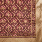 Vintage rug - Sage Grid Red