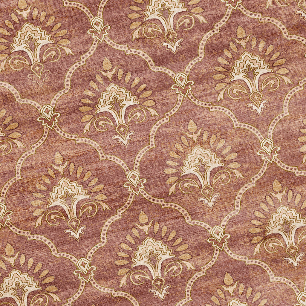 Teppich Vintage - Sage Grid Terracotta