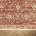 Teppich Vintage - Sage Grid Terracotta