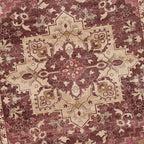 Vintage-Teppich - Sage Medallion Red