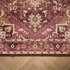 Vintage-Teppich - Sage Medallion Red