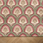 Vintage-Teppich - Sage Pattern Green