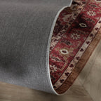 Vintage-Teppich - Sage Medallion Red