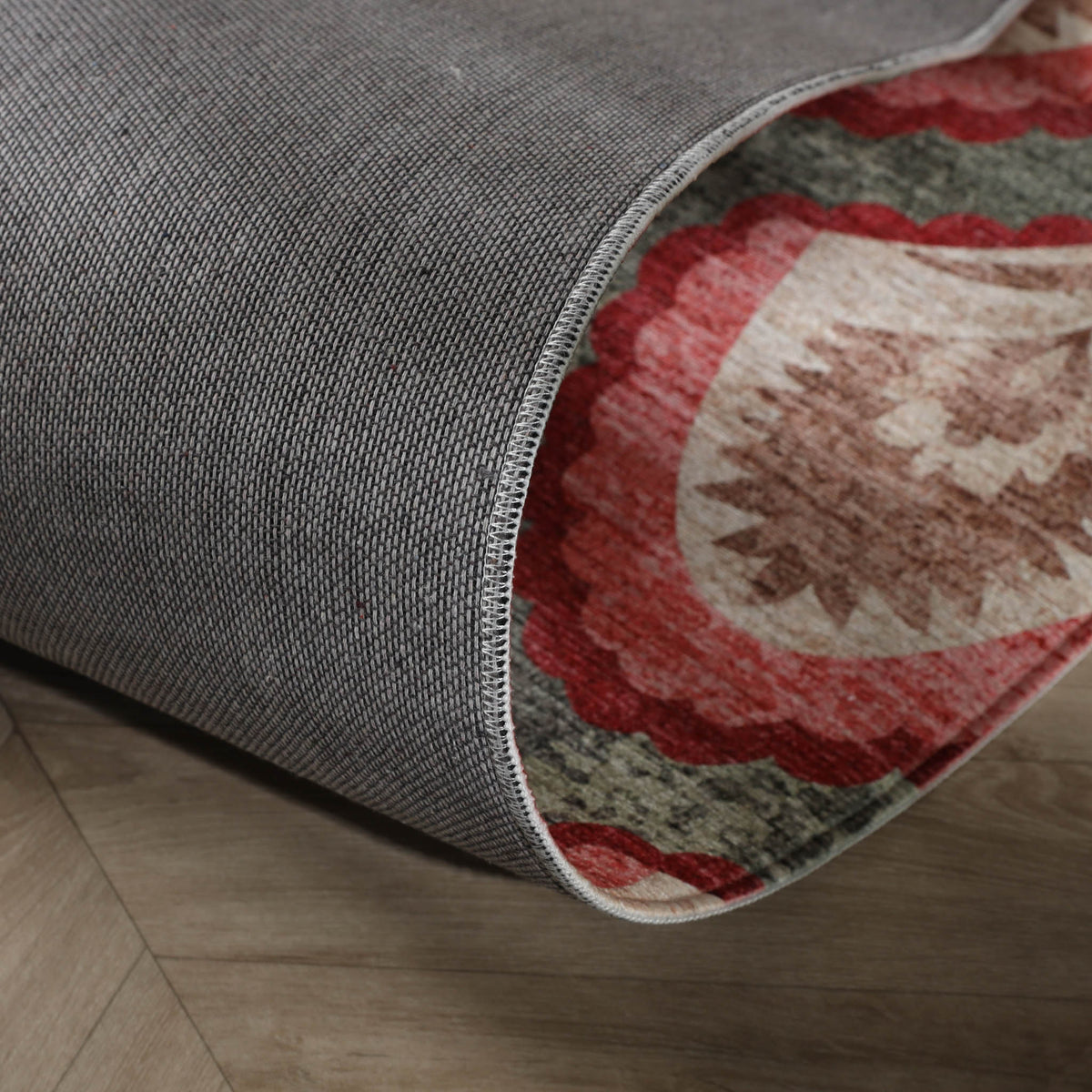 Vintage-Teppich - Sage Pattern Green