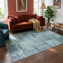 Patchwork Rug - Estate Blue/Green