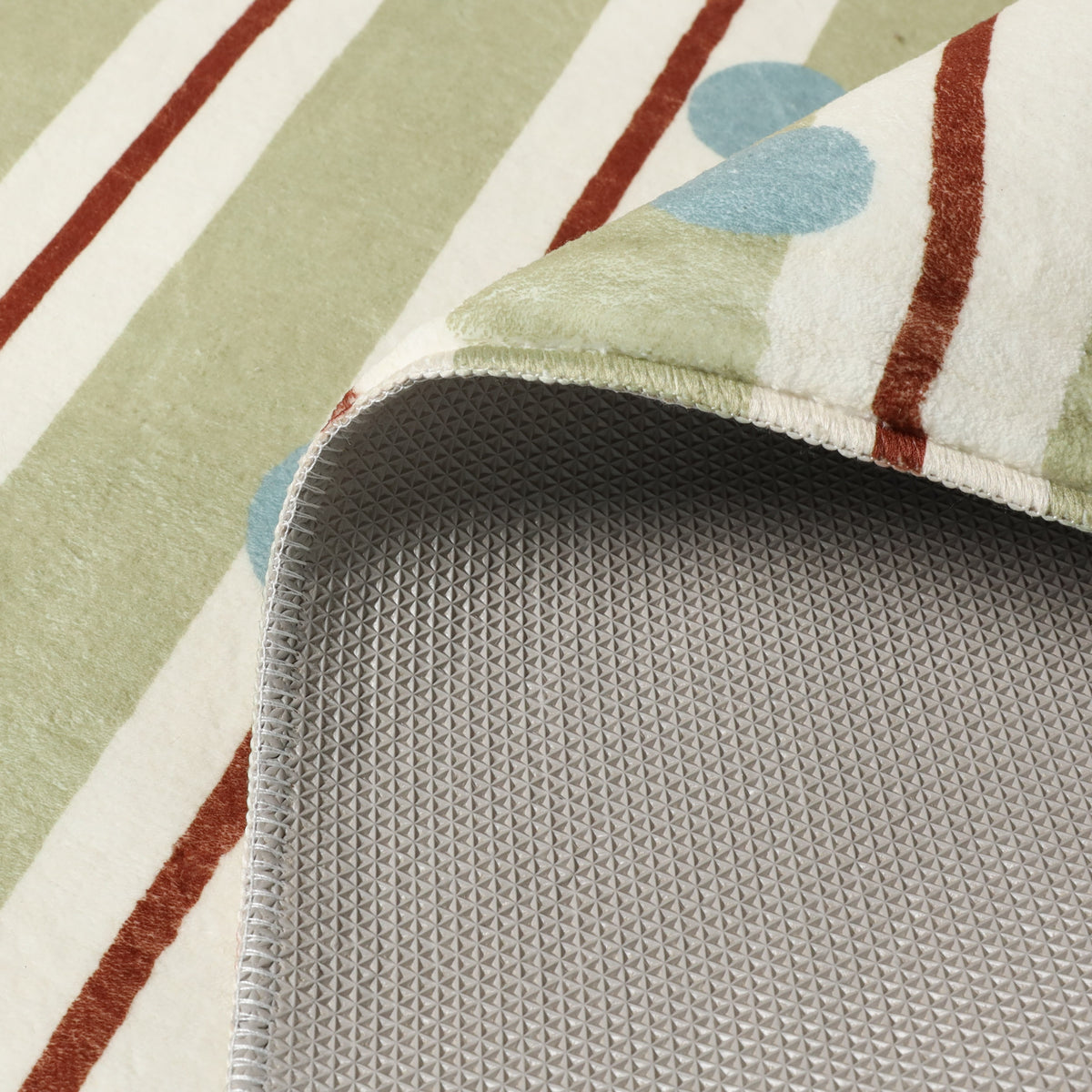 Washable children’s rug - Billy Dots Green