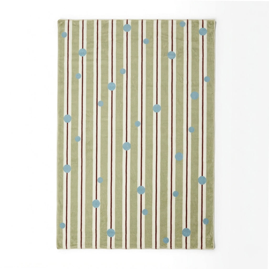 Washable children’s rug - Billy Dots Green