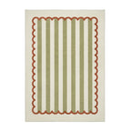 Washable children’s rug - Billy Stripes Green